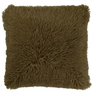 Dutch Decor sierkussen Fluffy Military Olive 45×45 cm